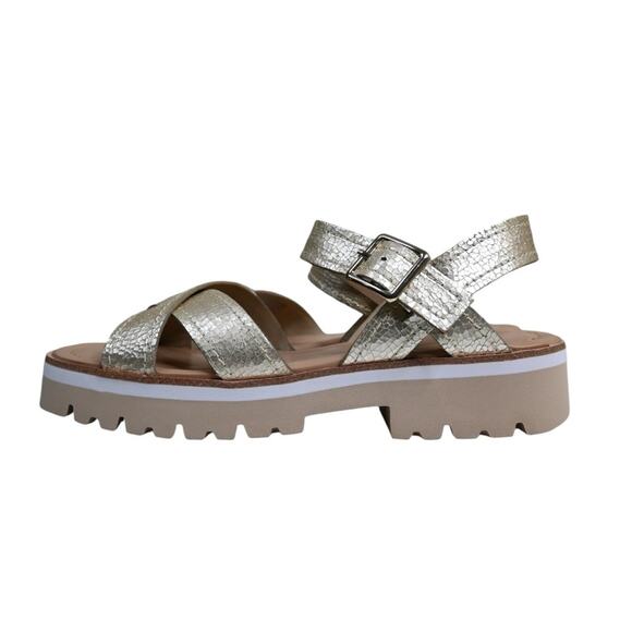 Donald Pliner Womens 8.5 Pyper Lug Sole Slingback Leather Sandal NEW - Picture 6 of 11